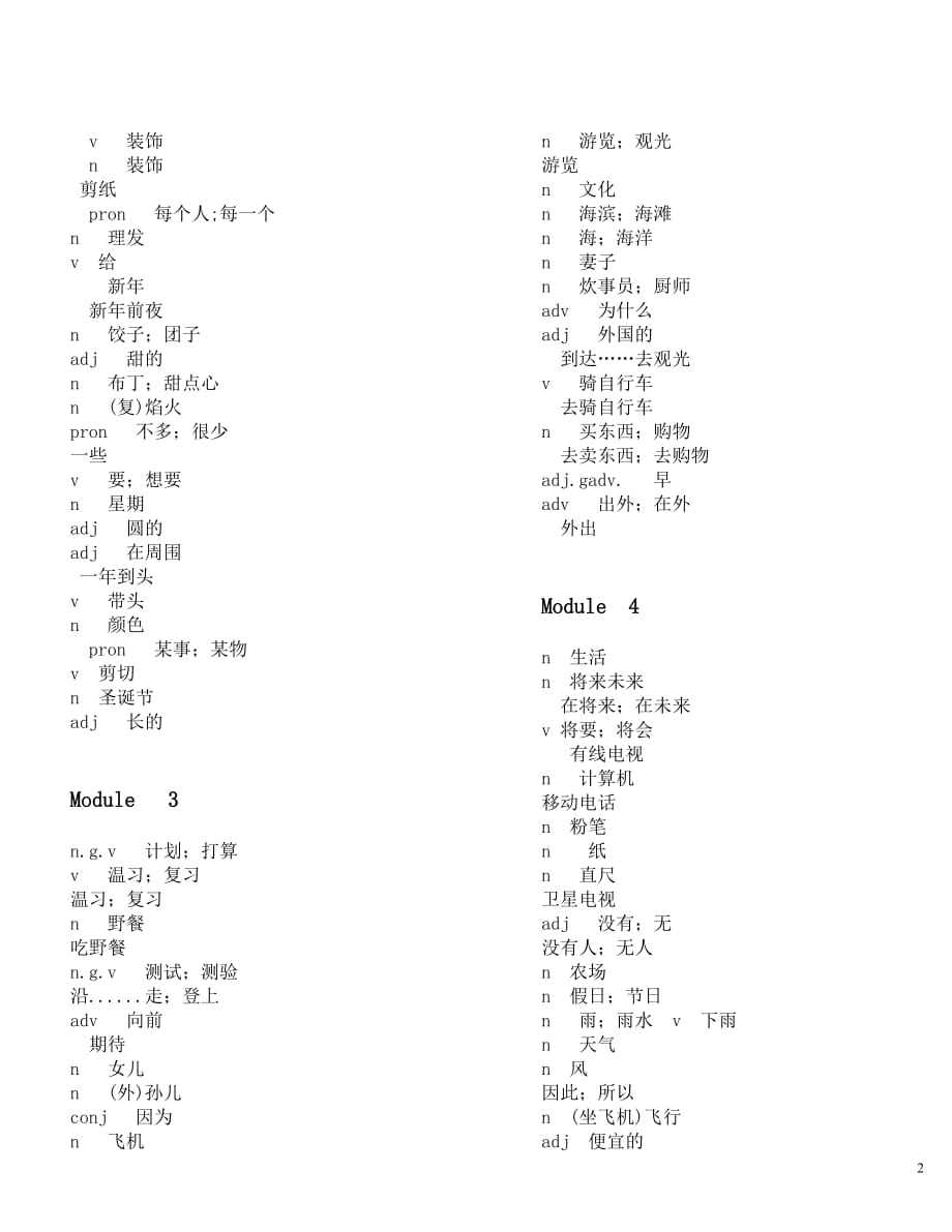 七年级下册module.doc_第2页