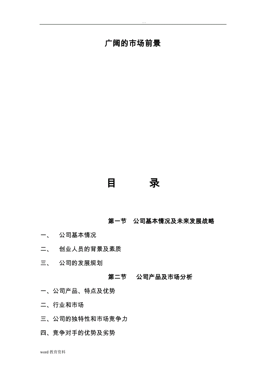 某信息技术公司商业实施计划书(doc33页)-精品_第3页