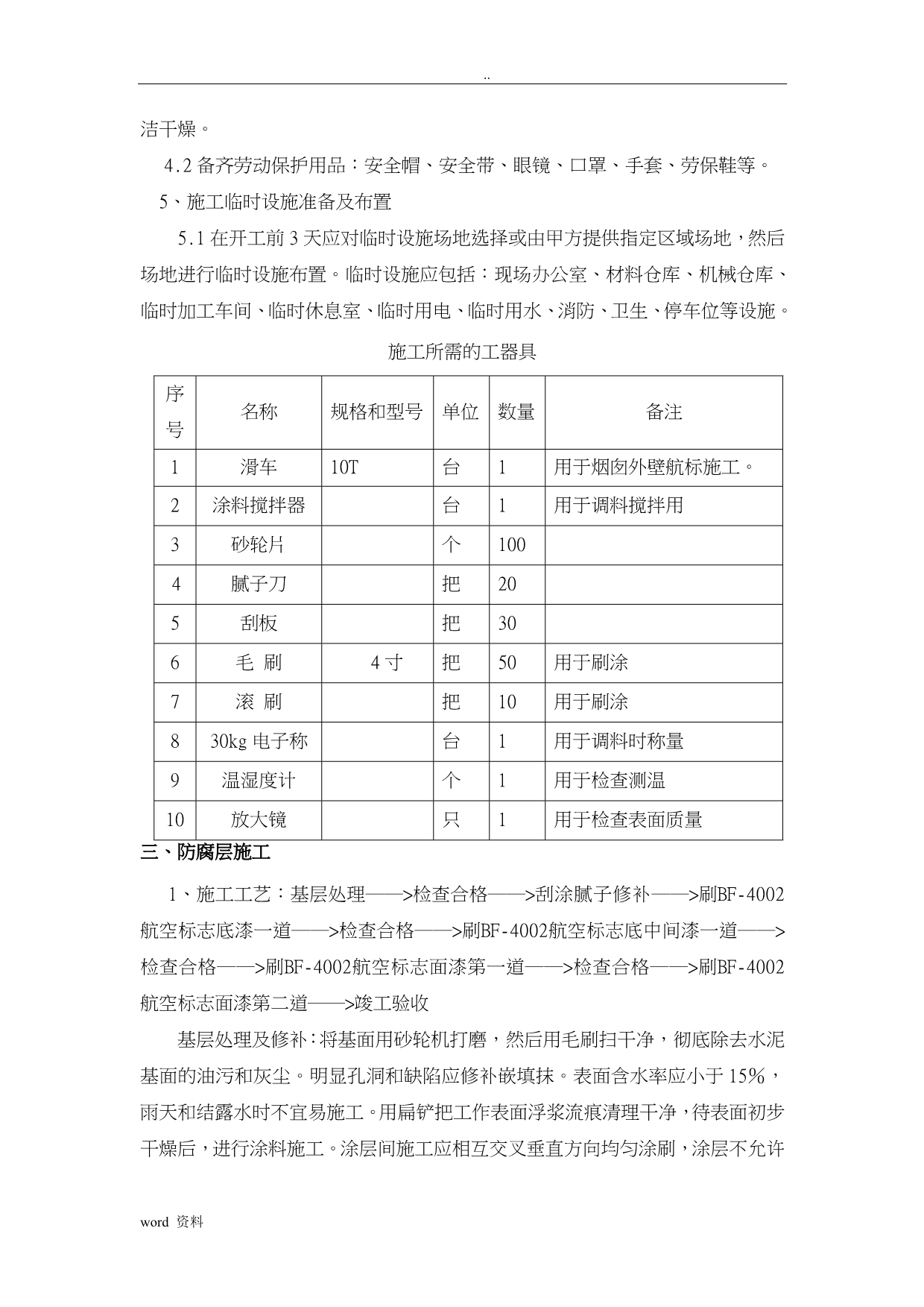 烟囱外壁色标施工组织设计_第4页