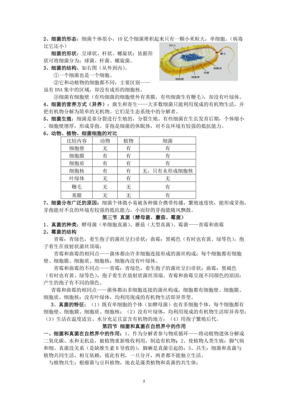 初二生物上册复习资料.doc_第5页