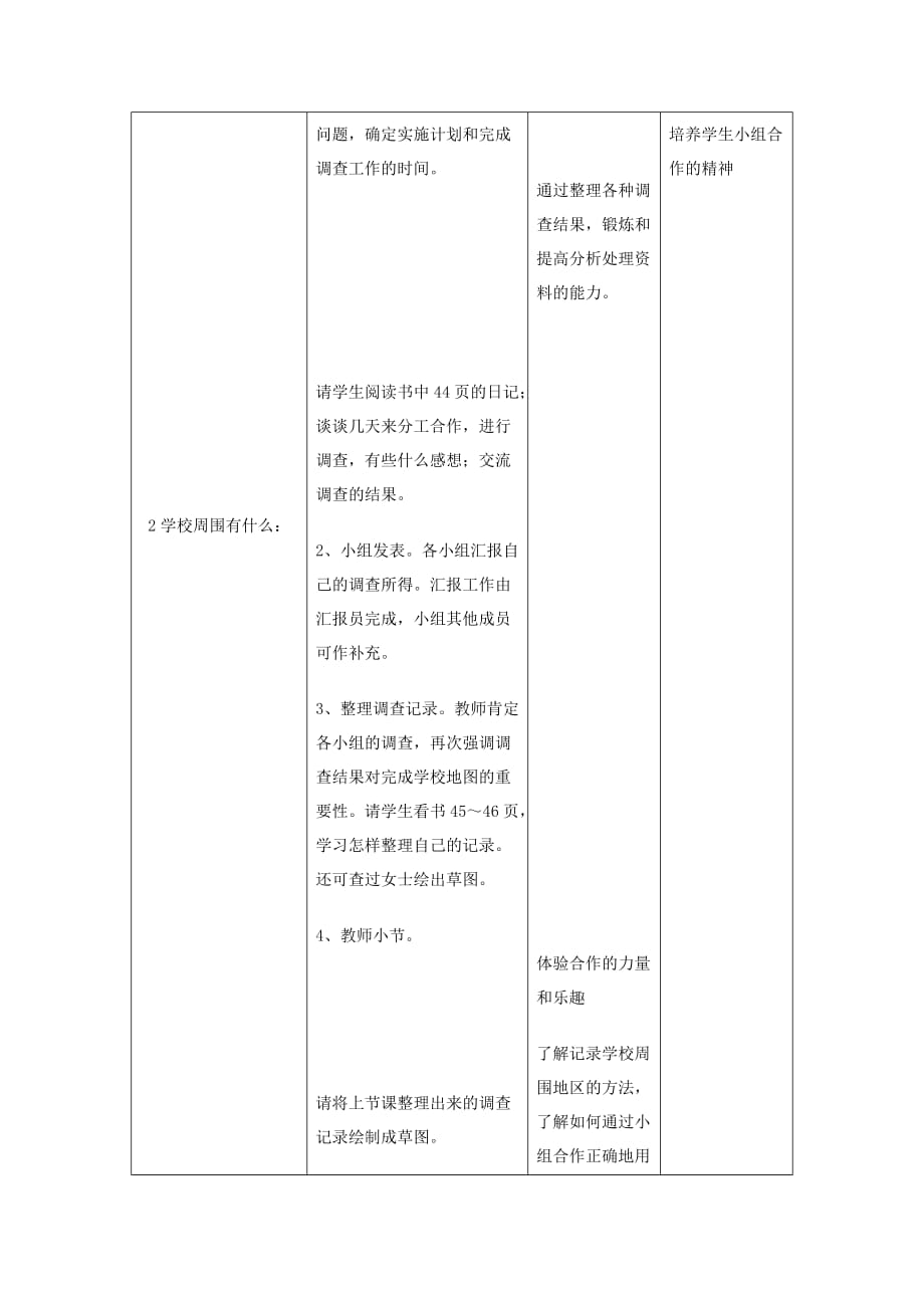 2019年（春）三年级品社下册《合作的乐趣》教案 北师大版.doc_第3页