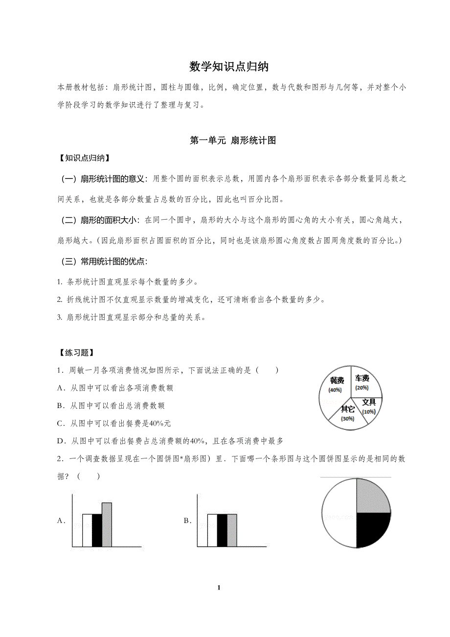 苏教版六年级下册数学第一单元知识点_第1页