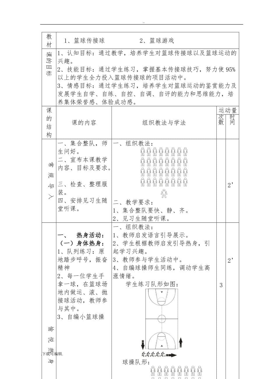 篮球传球教（学）案_第5页