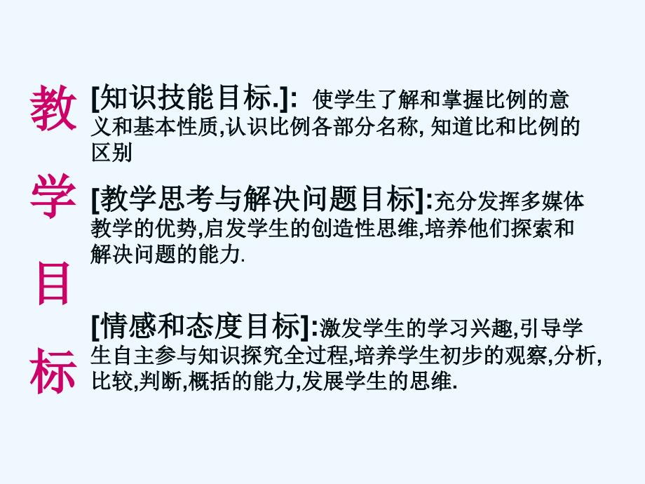 人教版小学六年级下册数学《比例的意义和基本性质》说课课件_第2页