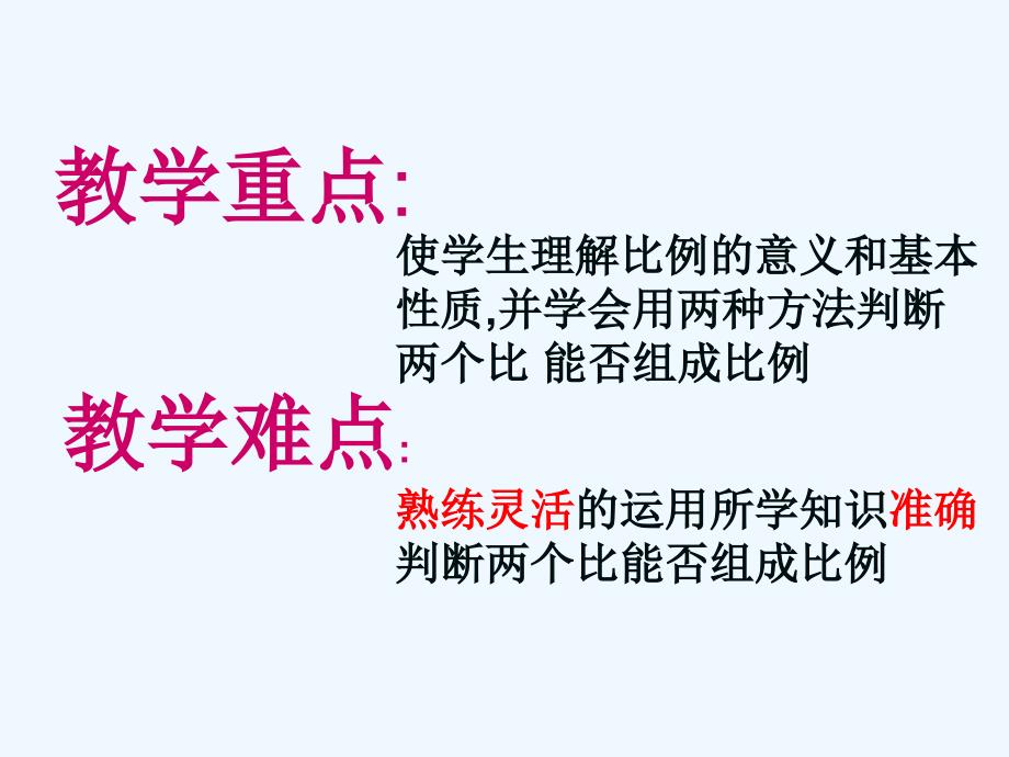 人教版小学六年级下册数学《比例的意义和基本性质》说课课件_第3页