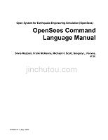 OpenSees User Manual