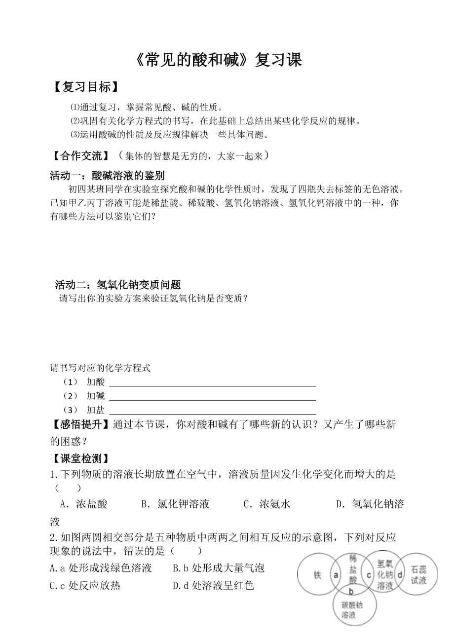 鲁教版酸碱复习课学案.doc_第1页