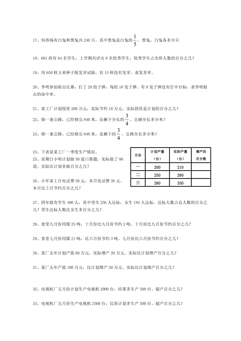 （北师大）六年级数学百分数的应用练习题.doc_第2页