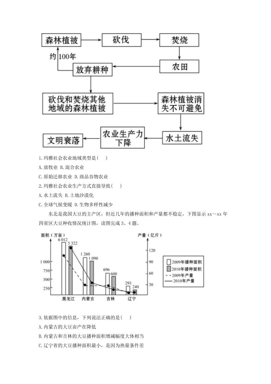 2019-2020年高中地理 争分夺秒10天 农业.doc_第5页