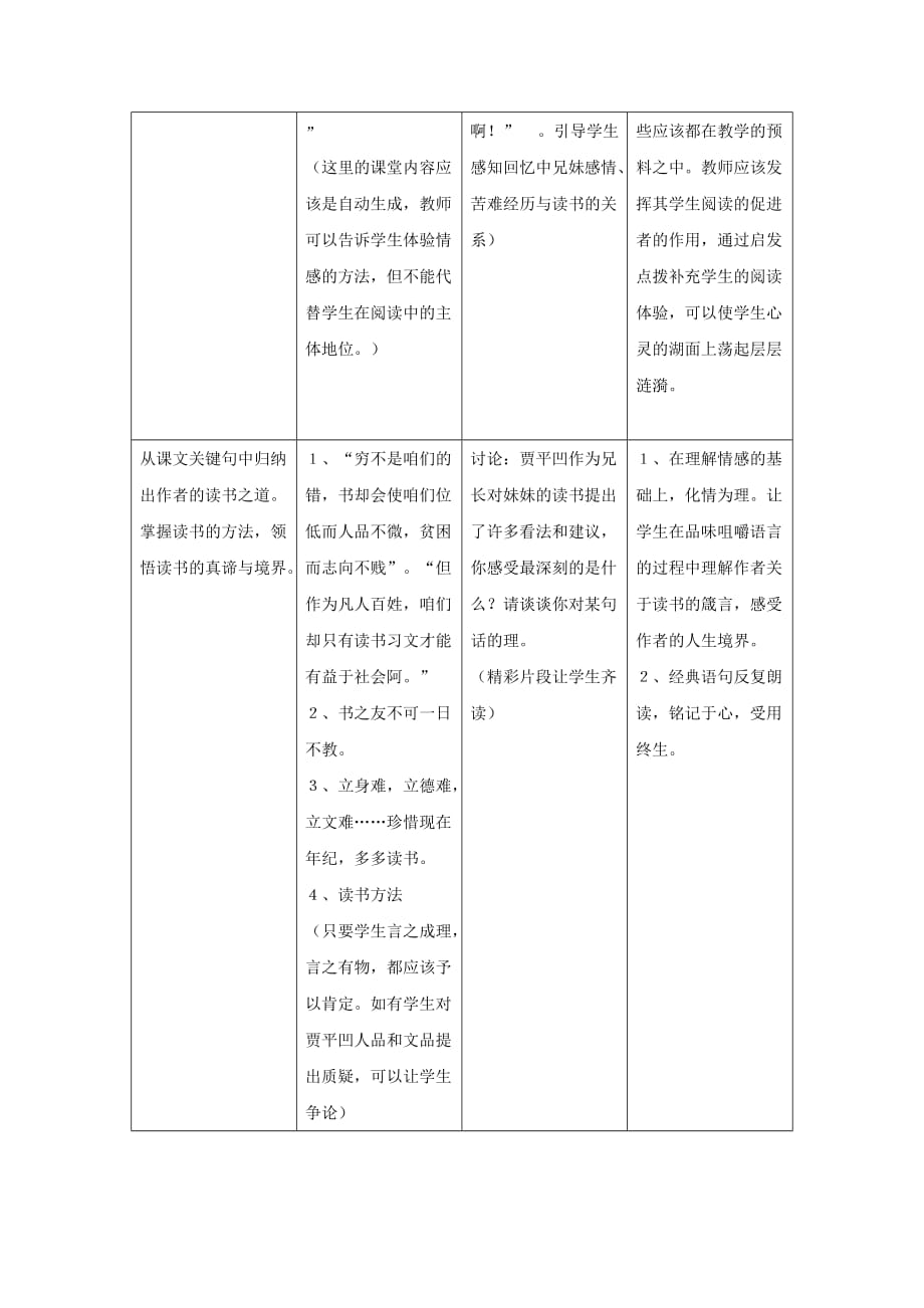 语文：1.1《读书示小妹十八生日书》教案（沪教版第三册）.doc_第3页