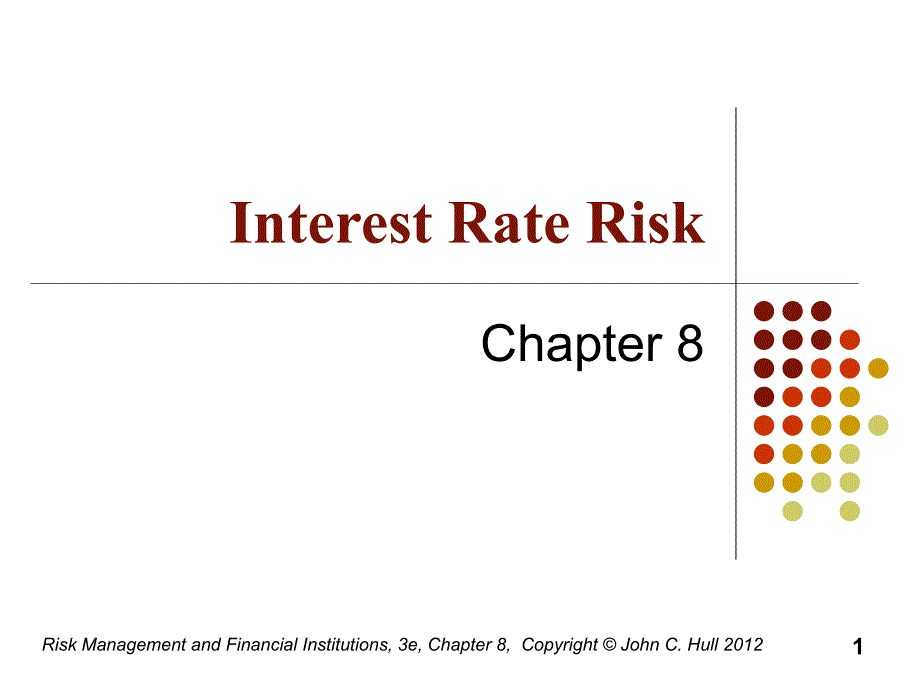 风险管理与金融机构 Slides x HullRMFI3rdEdCh08_第1页