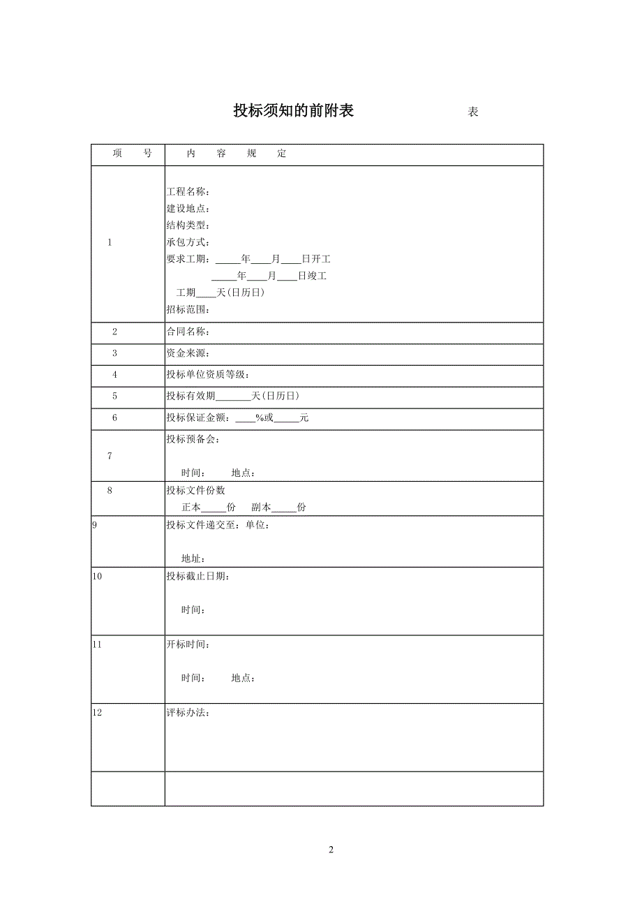 招标投标课程设计说明书_第2页