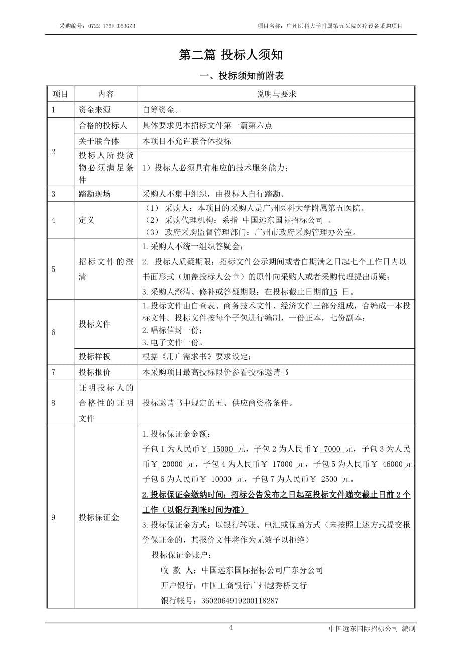 医科大学附属第五医院医疗设备采购项目（第一批）招标文件_第5页