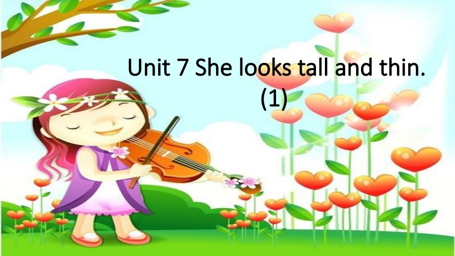 陕旅版五年级英语上册第七单元第一课时unit she looks tall and thinppt课件.ppt_第3页