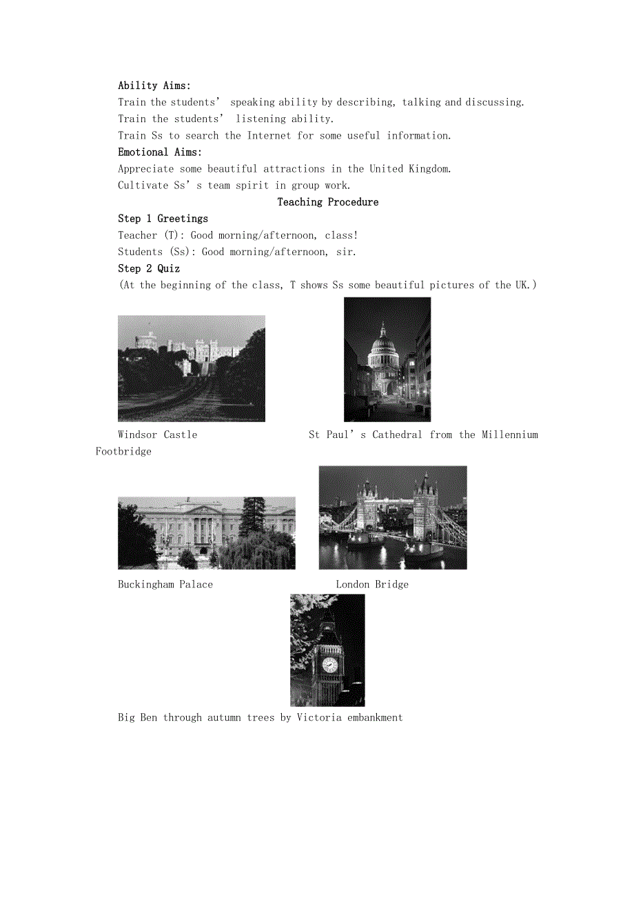 2019-2020年高中英语 （Unit2 The United Kingdom Period 1）优秀教案 新人教版必修5.doc_第4页