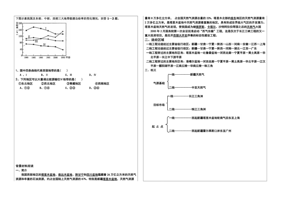 西气东输第一课时导学案.doc_第2页