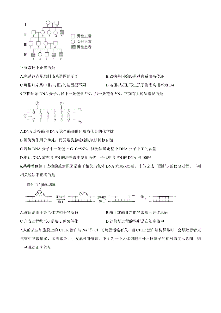 北京市海淀区2019-2020学年高三下学期开学考试生物试题（全解全析）_第2页