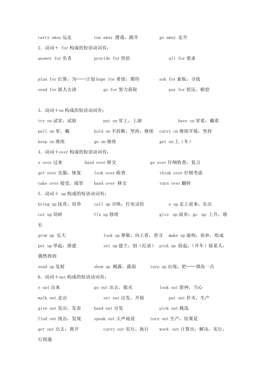 2019-2020年高考英语一轮复习每日一题第11周动词短语含解析.doc_第2页