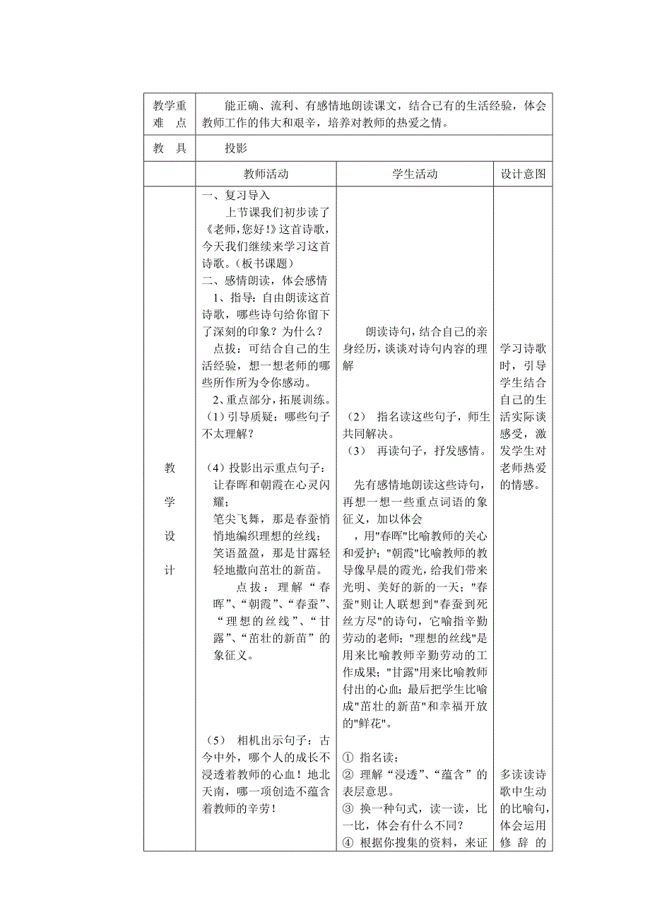 四年级上册语文单元表格备课.doc_第3页