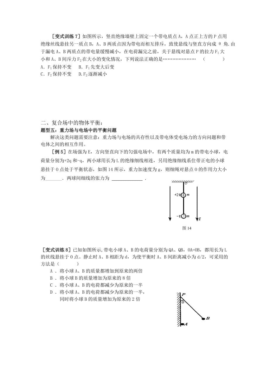 2019-2020年高考物理 专题一 各种性质的力和物体的平衡教案.doc_第5页