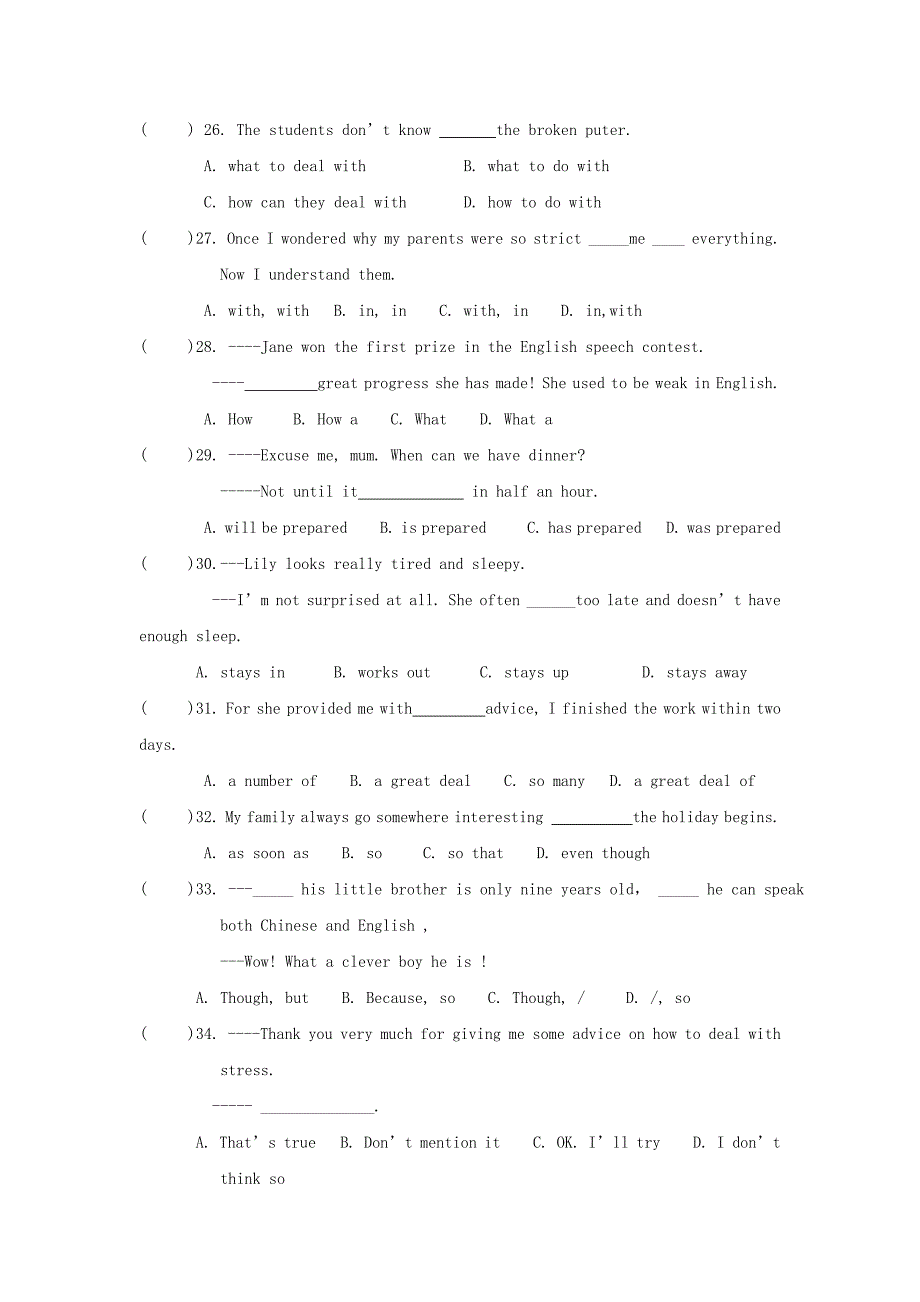 2019-2020年九年级英语上学期第一次课堂练习试题牛津译林版（I）.doc_第4页