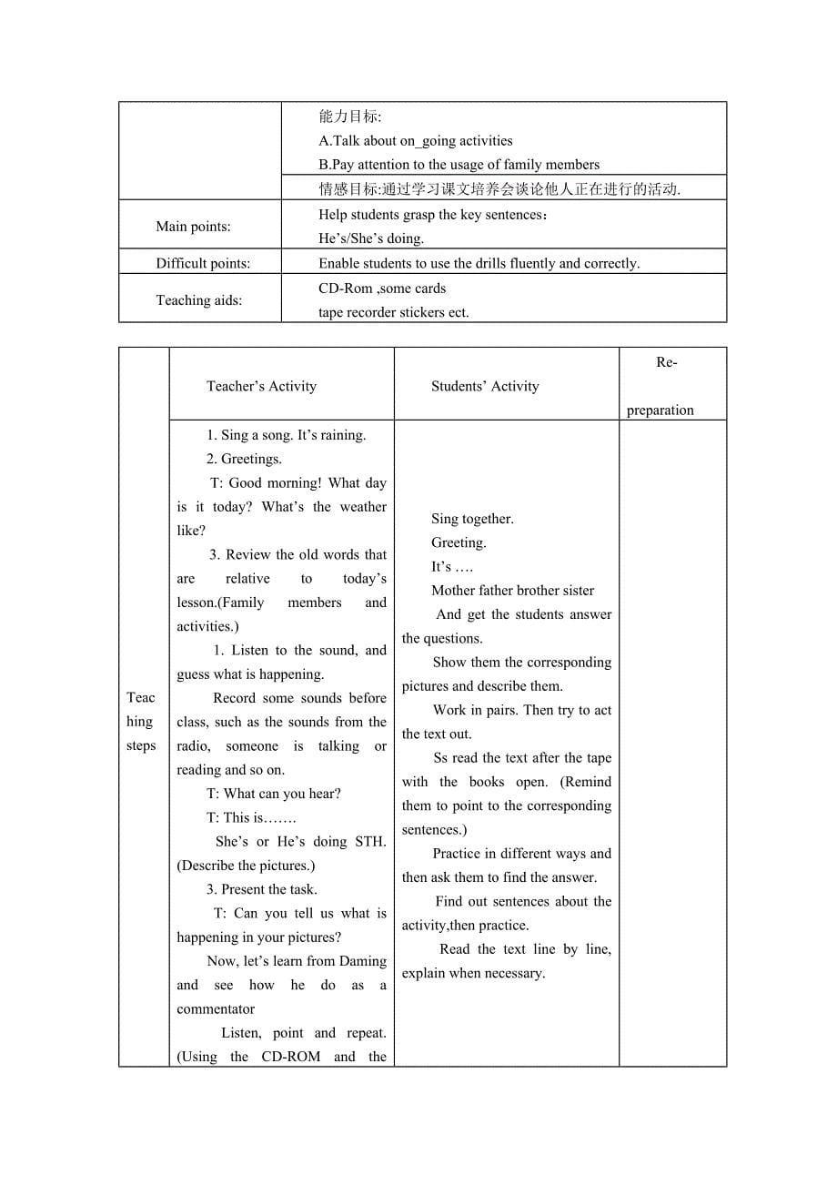 小学英语二年级第一单元教学教案.doc_第5页