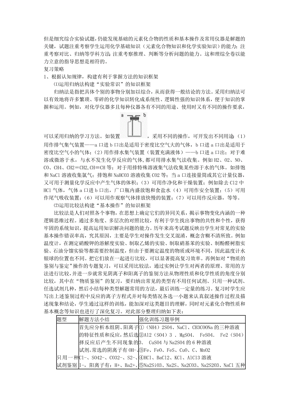 2019-2020年高考化学 专题十四化学实验精品教案.doc_第2页