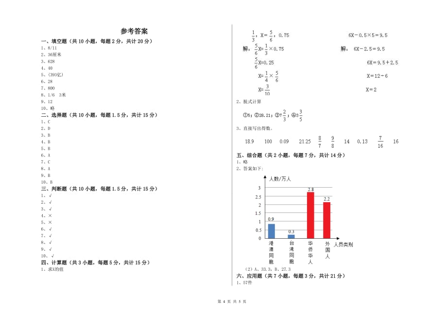 六年级数学下学期每周一练试题C卷 附解析.doc_第4页