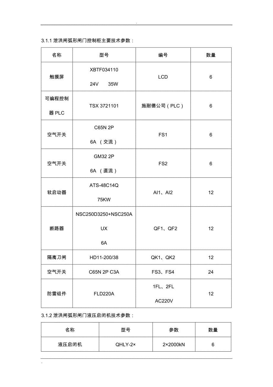 200910泄洪闸门控制系统检修规程_第5页