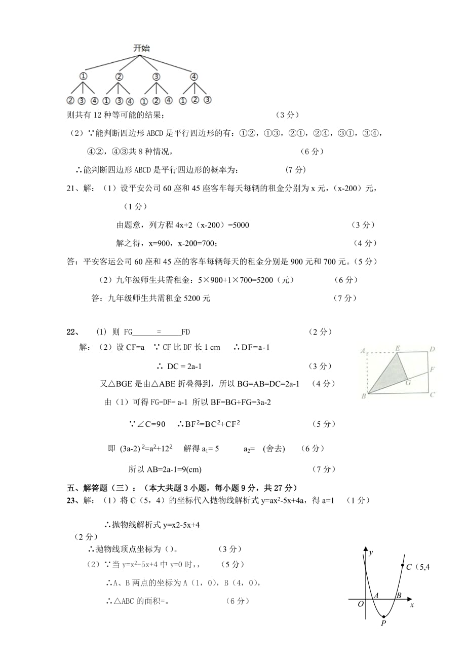 2019-2020年中考模拟考试数学科试题参考答案.doc_第2页