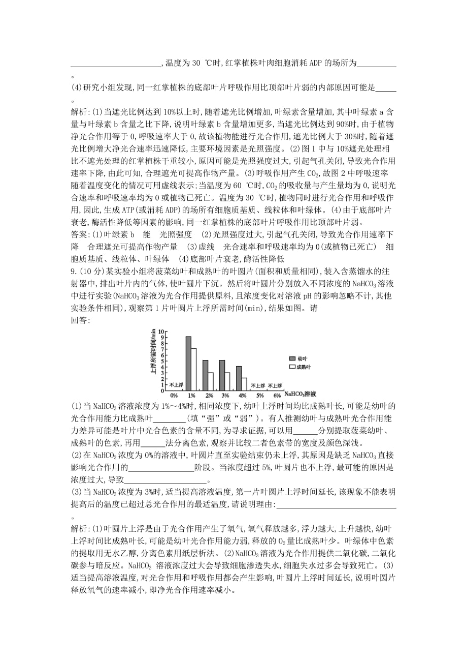 2019-2020年高三生物二轮复习 专题二 细胞的代谢 综合评估.doc_第4页