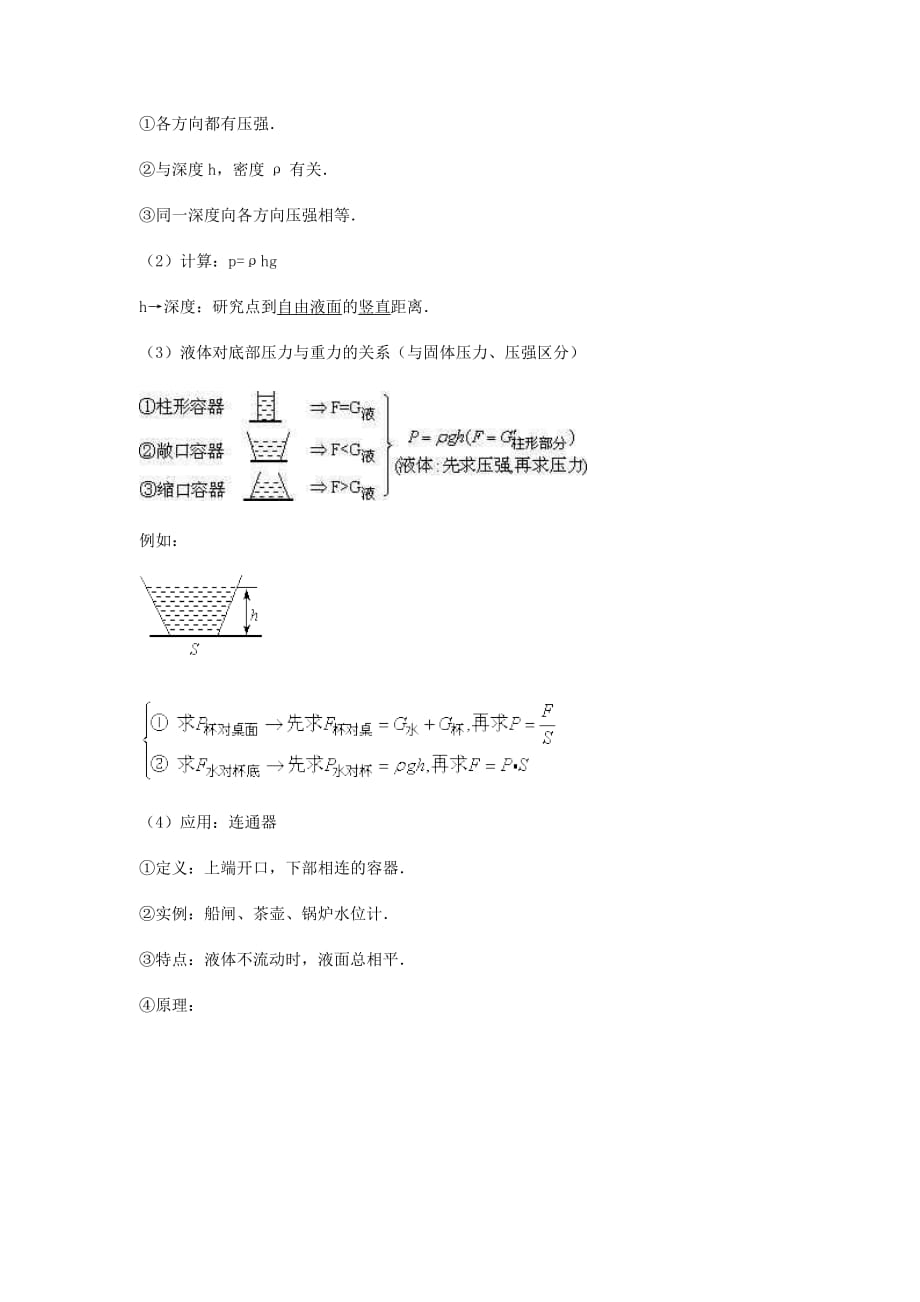 2019-2020年中考物理专题复习 第十讲 压强、液体的压强、大气压强.doc_第2页