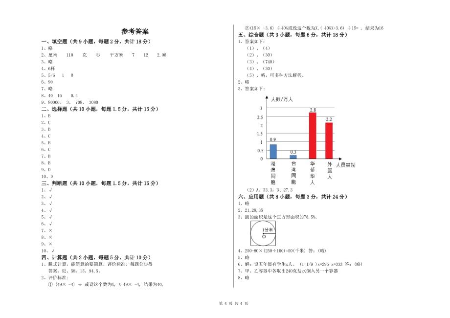 实验小学小升初数学过关检测试题C卷 江苏版（附答案）.doc_第4页