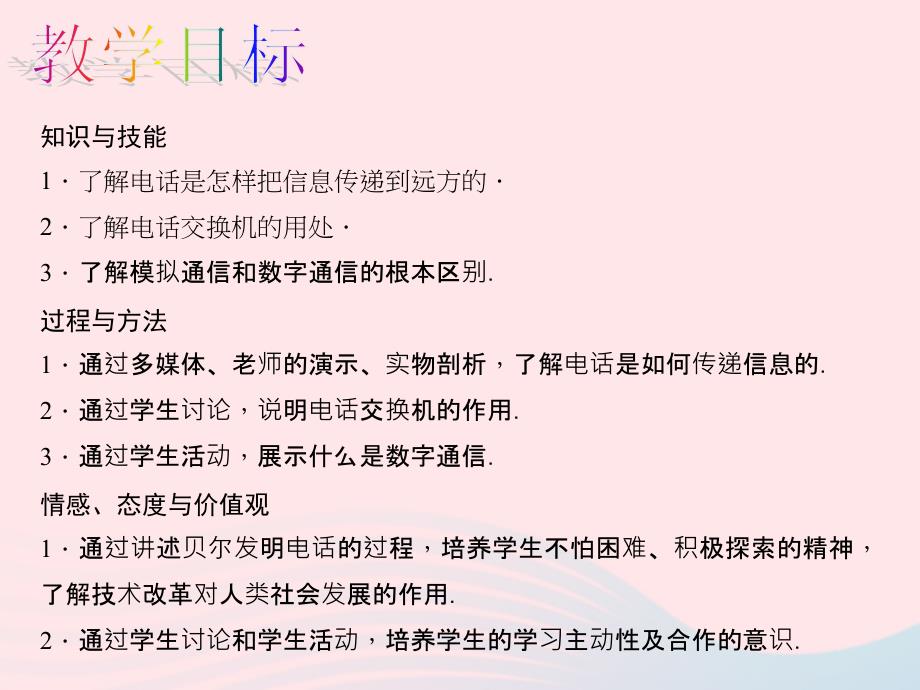 九年级物理全册第21章第1节现代顺风耳电话教学课件（新版）新人教版_第2页