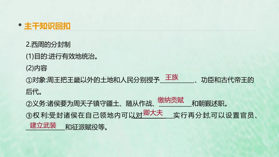 全品复习方案高考历史一轮复习第1单元古代中国的政治制第1讲夏商周的政治制课件新人教_第4页