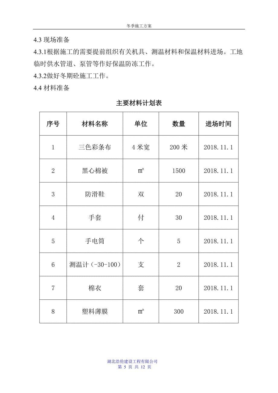 建筑工程冬季施工的方案_第5页