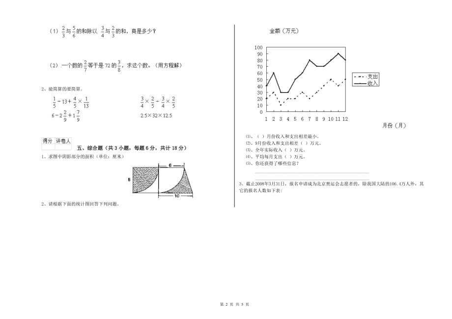 重点小学小升初数学自我检测试题C卷 长春版（含答案）.doc_第2页