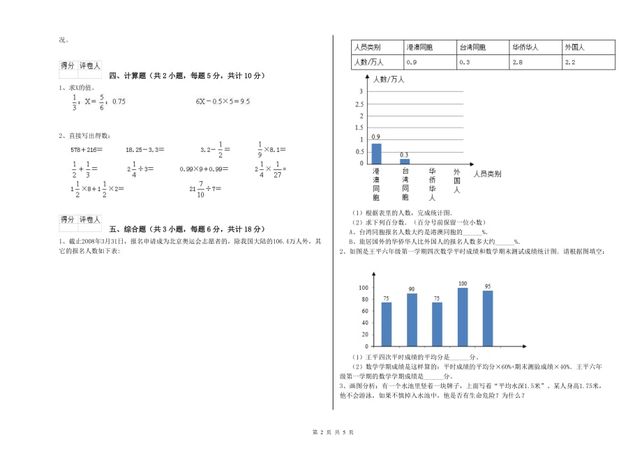 实验小学小升初数学能力检测试题B卷 上海教育版（含答案）.doc_第2页