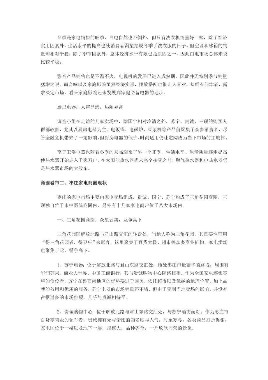 中国家电市场调查报告鲁西南篇.doc_第5页