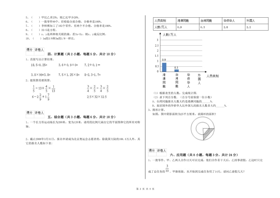 重点小学小升初数学能力提升试卷C卷 浙教版（附答案）.doc_第2页