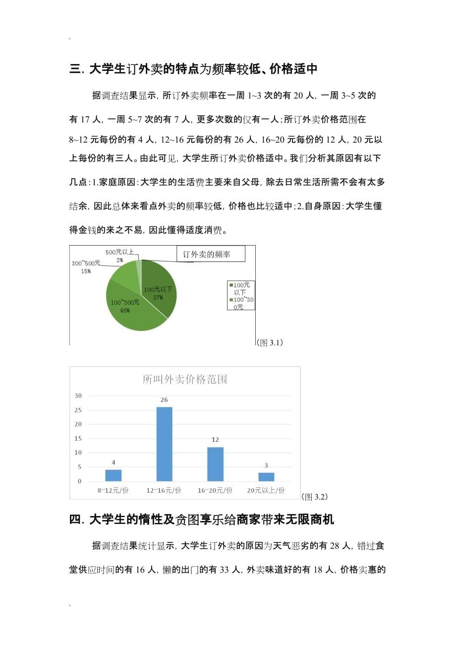 大学生外卖情况市场调查报告书_第5页