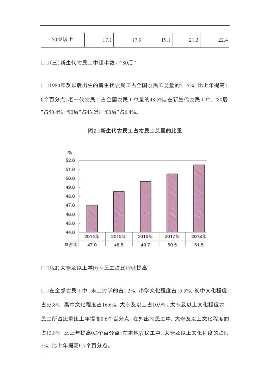 2018年农民工监测调查报告_第5页