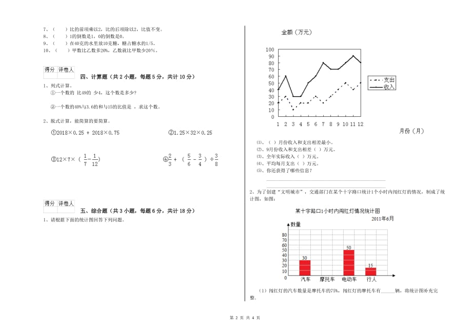 重点小学小升初数学自我检测试题A卷 沪教版（附答案）.doc_第2页