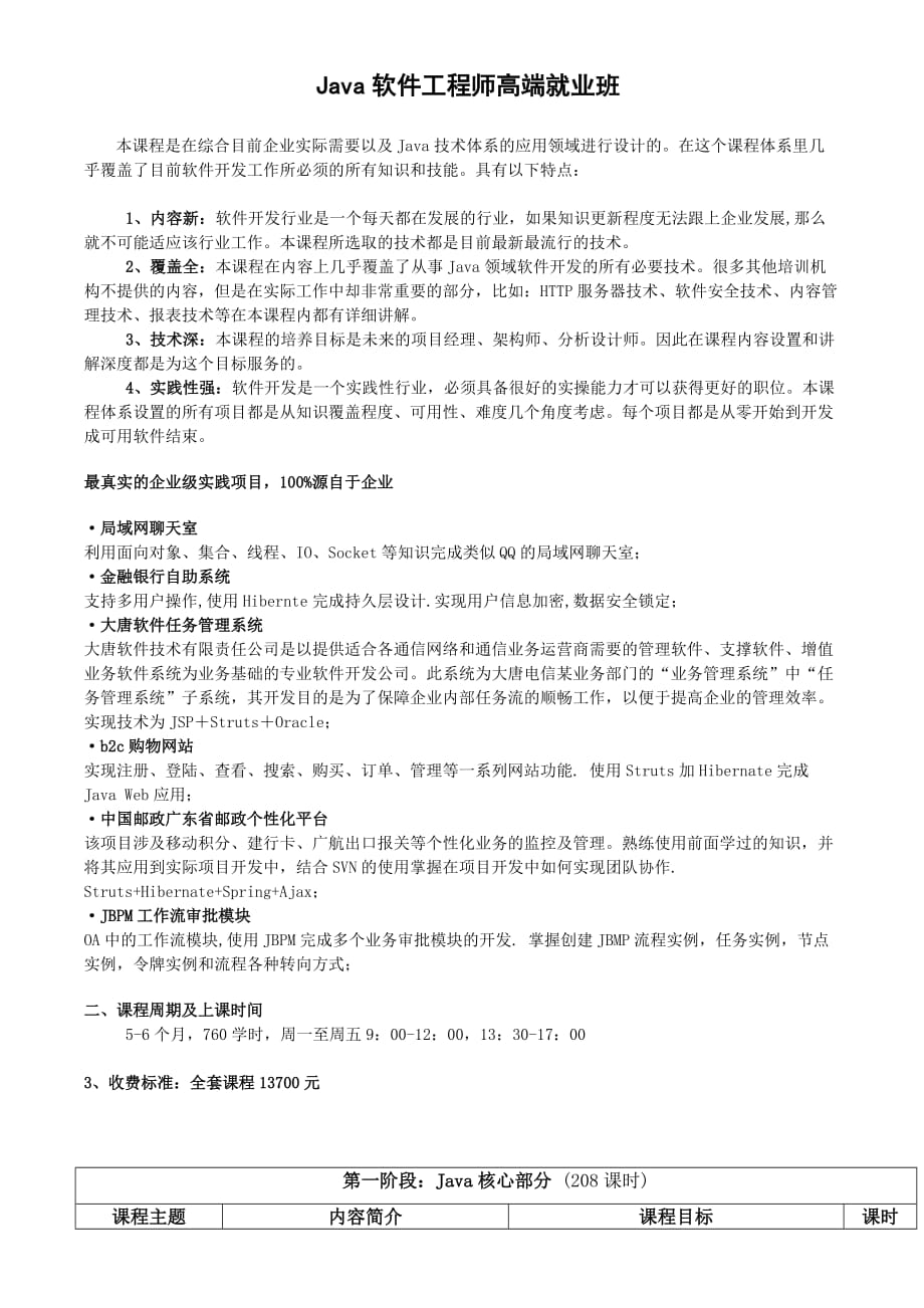 Java软件工程师高端就业班.doc_第1页