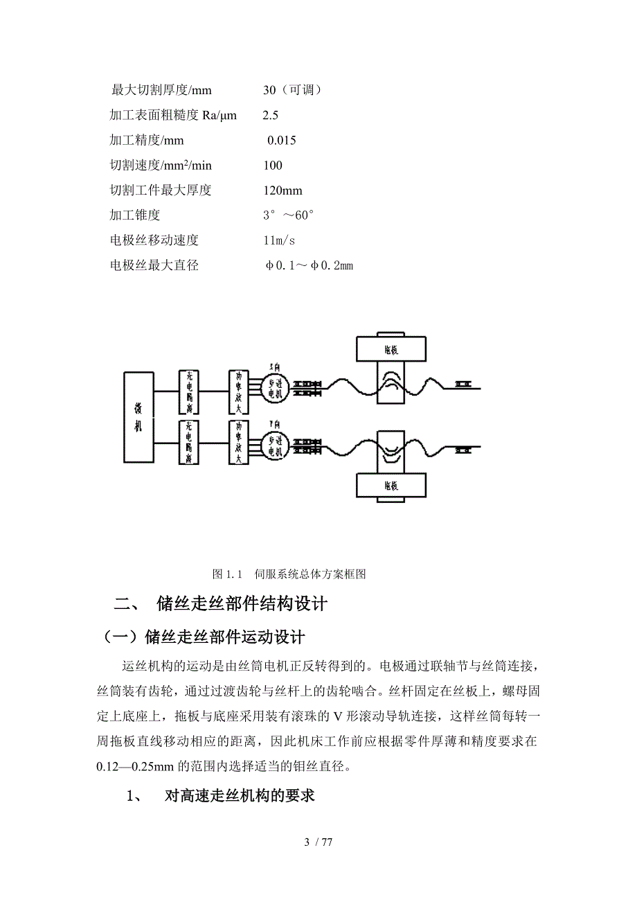 DK7732数控高速走丝电火花线切割机及控制系统设计说明书_第3页