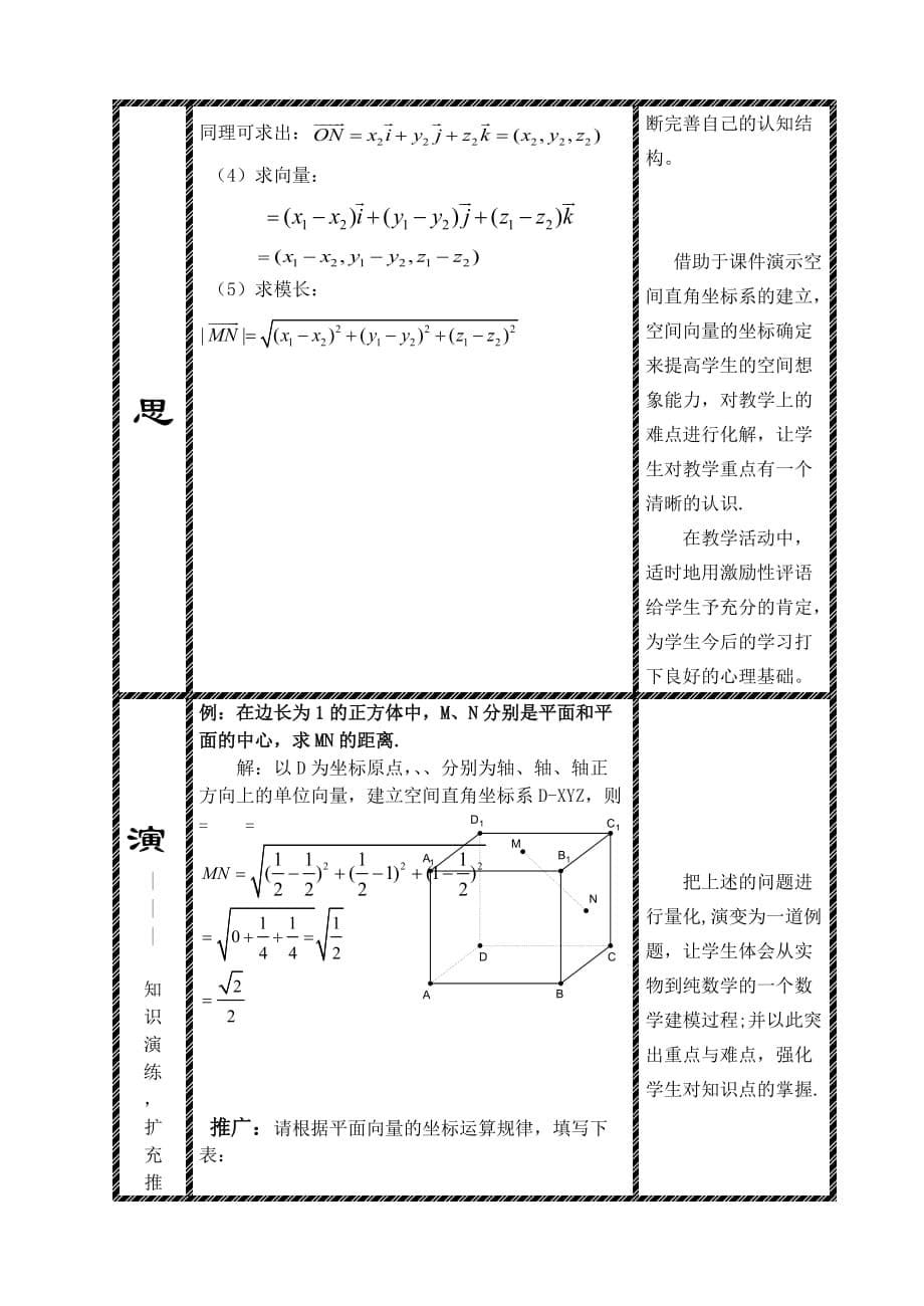 2019-2020年高中数学《空间向量的坐标运算》说课稿新人教A版.doc_第5页