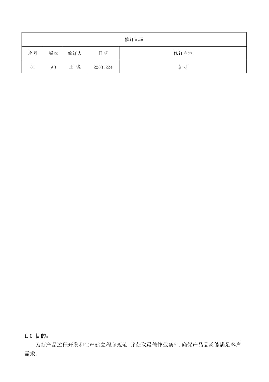 (JB-COP-028)产品品质先期策划程序.doc_第2页