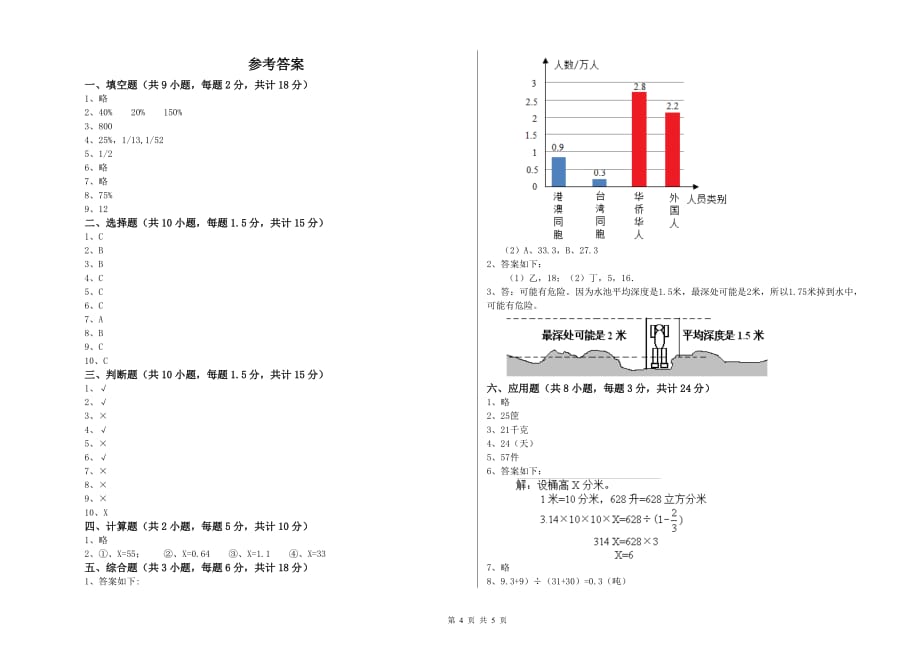 上海教育版小升初数学能力检测试题B卷 含答案.doc_第4页