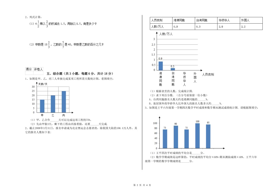 苏教版小升初数学能力检测试卷C卷 含答案.doc_第2页