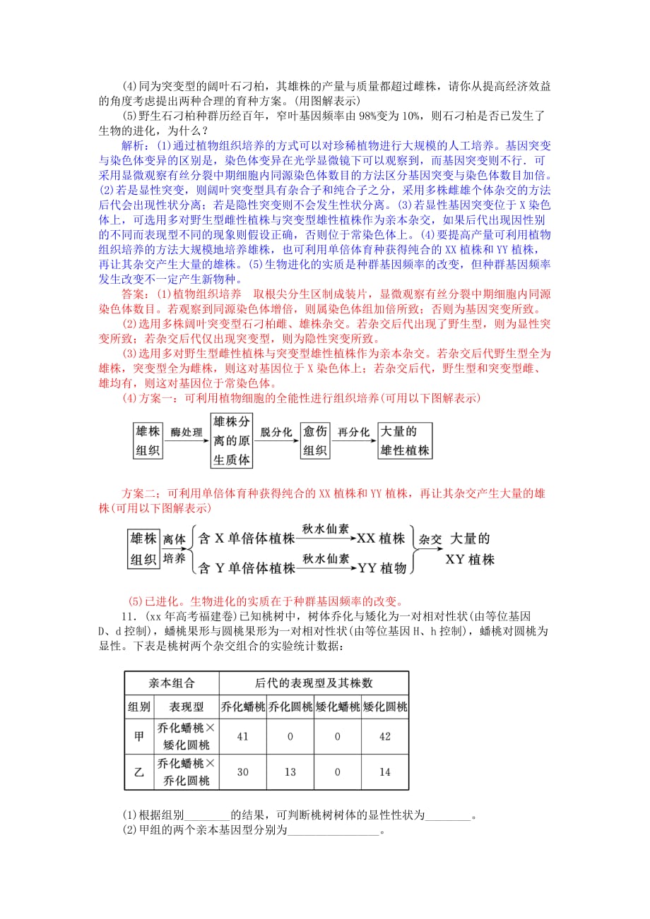 2019-2020年高考生物二轮复习精品课件配套习题 专题四 第3讲 高效素能测.doc_第4页